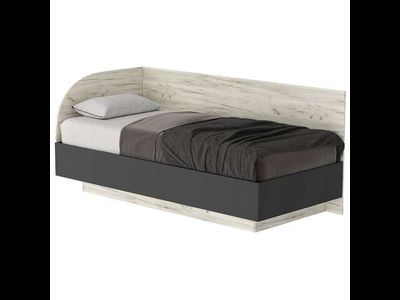 Кровать-софа КРС-900 &quot;СОНАТА&quot; Дуб Крафт белый - Антрацит