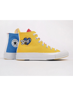 Кеды Converse Chuck 70 Hi x Golf Wang желто-красные