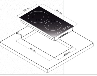 Индукционная варочная панель Korting HI 32003 BW