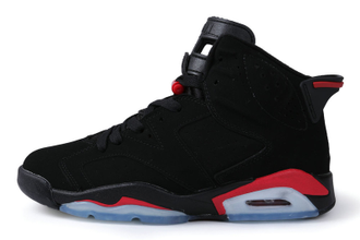 Nike Air Jordan 6 Черные с красным (41-45)