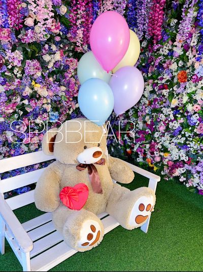 Подарочный набор №9 - Плюшевый мишка 150 см, Шарики 5, Киндер бокс с Рафаэлло