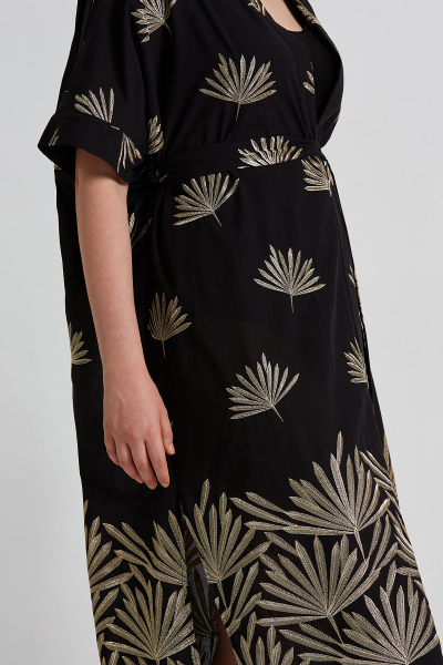 Эффектное черное кимоно