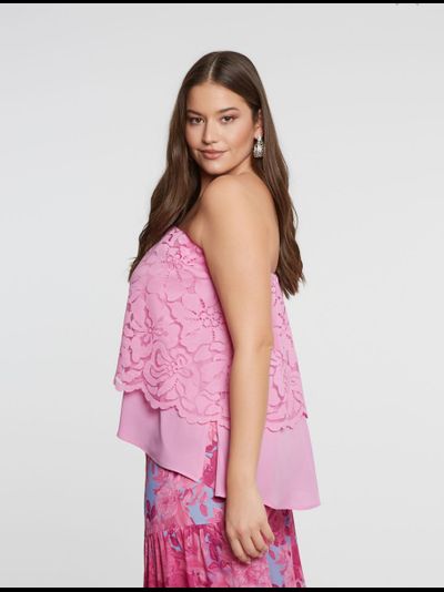 Топ нарядный розовый