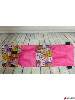 Кармашки-органайзер в шкафчик для детского сада "Линейка" на резинке, 5 карманов, 20×80 см