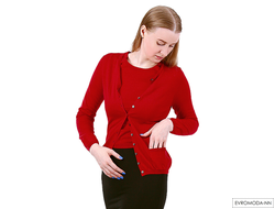 Пуловер женский SET красный SY