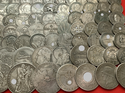 Коллекция - 200 монет и медалей Германии, без повторов! Копии высшего качества!