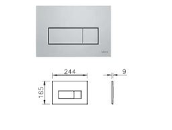 Комплект: подвесного безободкового унитаза VitrA Zentrum (с сиденьем микролифт, инсталляцией и кнопкой Root Square), 9875B003-7201