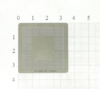 Трафарет BGA для реболлинга чипов компьютера ATI 9000 64M 0,6мм