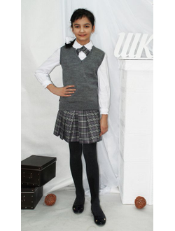 Жилет школьный (серый)