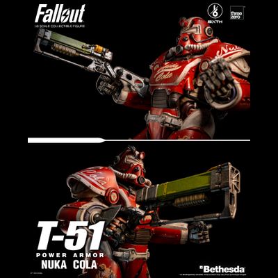 Силовая броня Т-51 "Нюка-Кола" (серия Fallout) - Коллекционная фигурка 1/6 Fallout T-51 Nuka Cola Power Armor (3Z07730W0) - Threezero