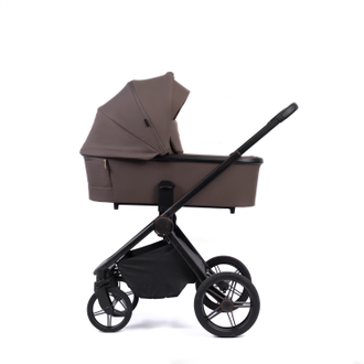 Коляска 2в1 Peppy Monaco 2025 Brownie (коричневый) рама черная