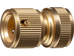 Соединитель для 2-х шлангов  1/2  из ЛАТУНИ "GRINDA" [97727]