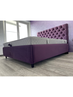 МЯГКАЯ ОДНОСПАЛЬНАЯ, ДВУСПАЛЬНАЯ КРОВАТЬ PАСКОНА, ФАНЕРНАЯ С КАРЕТНОЙ СТЯЖКОЙ, ПУГОВИЦАМИ, С ПОДЪЕМНЫМ МЕХАНИЗМОМ И БЕЛЬЕВЫМ ЯЩИКОМ