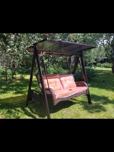 Качели Dragon из ротанга и алюминия