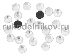 термостразы плоская спинка ss10 (3 мм), бесцветные, материал-стекло, 1 гр/уп