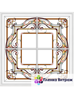 Пленка самоклеющаяся на потолок , витражная пленка, пленочный витраж в стиле арт деко