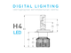 Светодиодные лампы DIGITAL LIGHTING Н19, H4, 3000-7000K, управление со смартфона, к-кт.    SM04K5