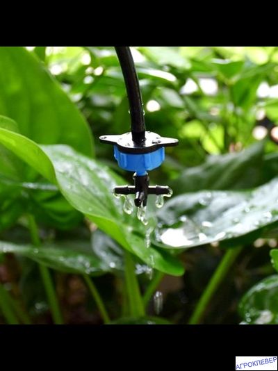 Капельница  8.0 л/ч 0,8-3.2bar компенсированная разборная  1/4 синяя