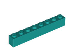 Brick 1 x 8, Dark Turquoise (3008 / 6289133)