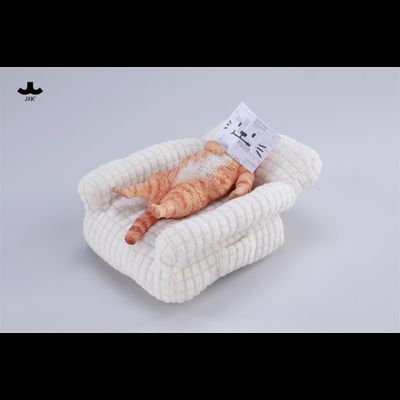 Котик на софе (рыжий) - Коллекционная фигурка 1/6 Lazybones Cat (JXK293B) - JXK