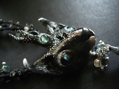 Волшебное колье-оберег "Всеокий Оракул Снов" (натуральные александриты, флюориты)