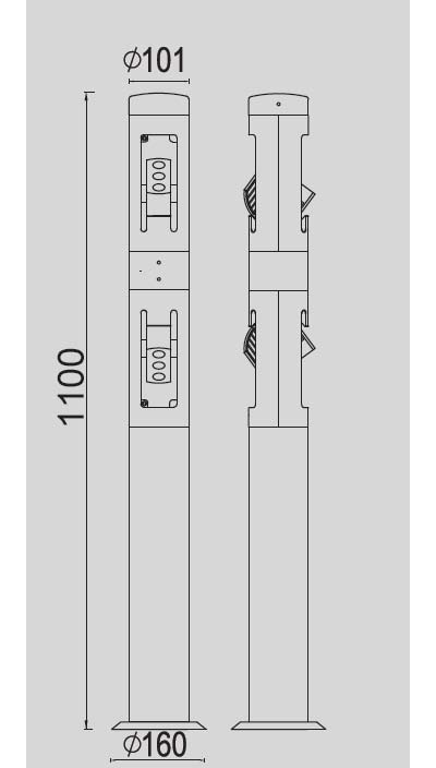 Светильник COLUMN 1100 (2х9W)