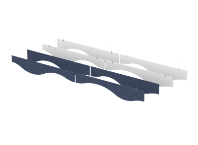 Акустическая декоративная потолочная конструкция "Волны" (фурнитура в комплекте)