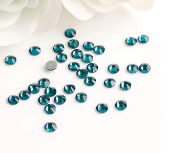 Стразы термоклеевые, цвет голубой, размер SS16 (3,8 - 4,0 мм), 1440 шт