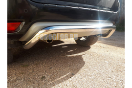 Защита заднего бампера для Nissan Terrano 2014-