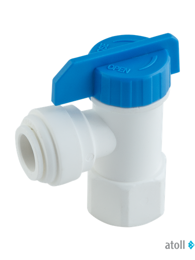 Запорный кран для накопительных баков atoll CV1164 (3/8ц х1/4рв)