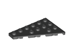 Wedge, Plate 6 x 4 Left, Black (48208 / 6258214)