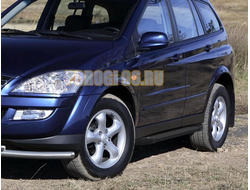 Пороги для Ssang Yong Kyron Черные