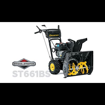 Снегоотбрасыватель  CHAMPION ST661BS (163сс B&amp;S750 5,5лс 61см 6/2 руч.старт 68кг)