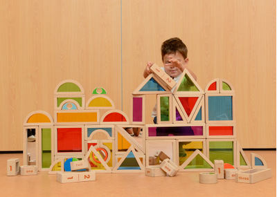 Радужные блоки с зеркалами (58 шт)