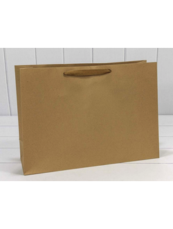 Крафт пакет плотный с веревочной ручкой, 390*120*320мм
