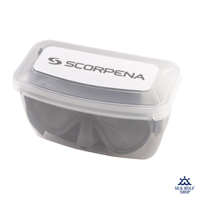 Маска для дайвинга с трубкой Scorpena комплект темно-серый (взрослый)