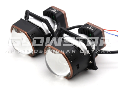 Билед модули Aozoom X7 2025 (прямоугольные) 3.0 дюйма, 2 чипа, 5500K, 12V, 55W/63W крепление 3R