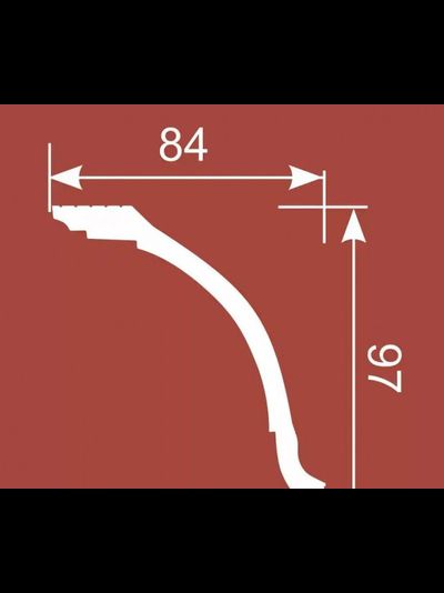 Карниз из экополимера Cosca Decor KX015, 2 метра