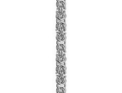 Цепочка Лисий хвост собранный из серебра 925 пробы на заказ