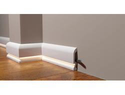 Напольный плинтус Decor-Dizayn DD700, для покраски, влагостойкий, ударопрочный, 2 метра