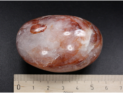 Кварц с гематитом, галтовка крупная, Бразилия (57*39*33 мм, 112 г) №27114