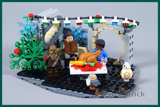 # 40658 Праздничная Диорама «Сокол Тысячелетия» / “Millennium Falcon” Holiday Diorama (2023)