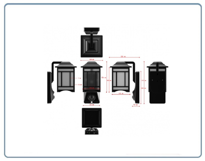 Уличная WiFi/LAN охранная видеокамера + фонарь с аудио каналом (дуплекс), с DVR. Full HD (Homsca Light)