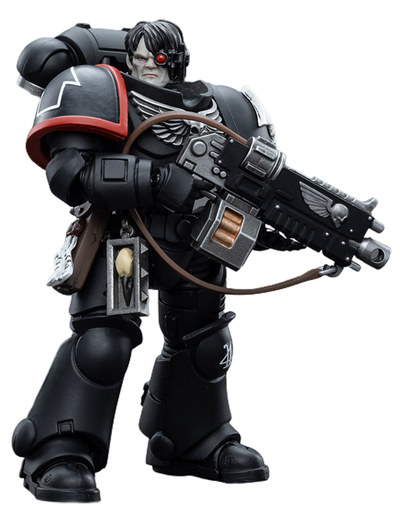 Интерцессор Гвардии Ворона (Warhammer 40k) - КОЛЛЕКЦИОННАЯ ФИГУРКА 1/18 Raven Guard Intercessors Brother Nax (JT4607) - JOYTOY