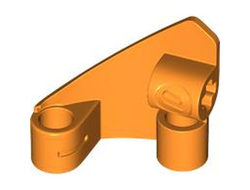 Technic, Panel Curved #10 3 x 3 Tapered Right, Orange (2403 / 6460713 / 6510090)