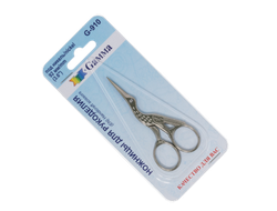 Ножницы для рукоделия Цапельки 92 мм G-910 Gamma цвет никель