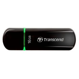 Флеш-память Transcend JetFlash 600, 16Gb, USB 2.0, черный, TS16GJF600