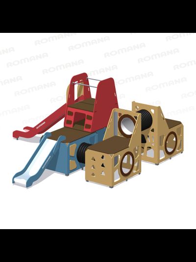 Детский игровой модуль с горкой Romana 115.13.00