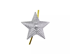 Звезда мет. 13 мм  серебряный цвет