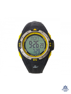 Часы-глубиномер подводные Sargan "ВЕКТОР 100М" желтые кнопки